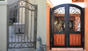Brea CA. Wrought Iron Gates, Doors, Railings
